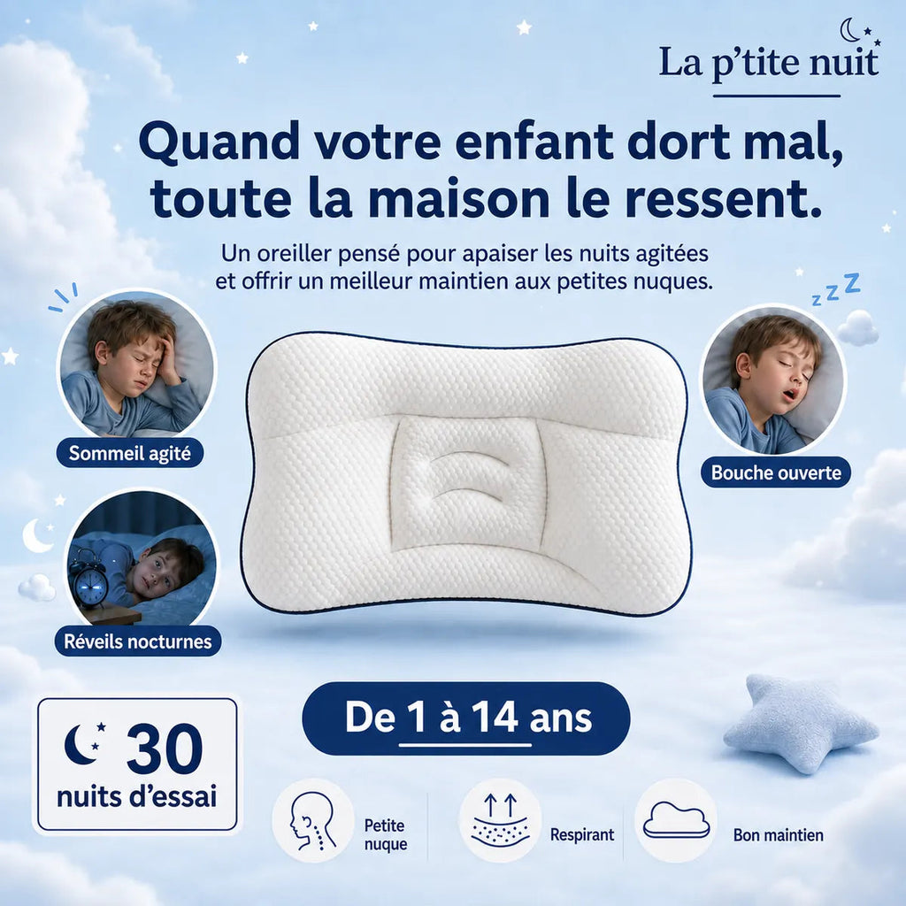 Visuel marketing Pilookids - nuits qui aident a grandir sereinement